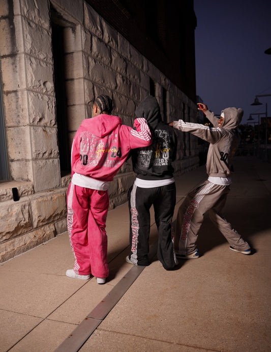 1V sweat pants pink